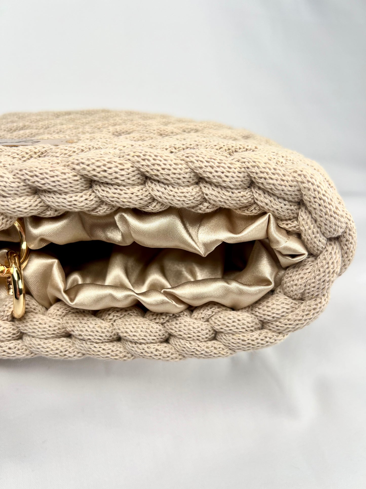 Elegant Handmade Medium Vanity Bag With Satin Interior