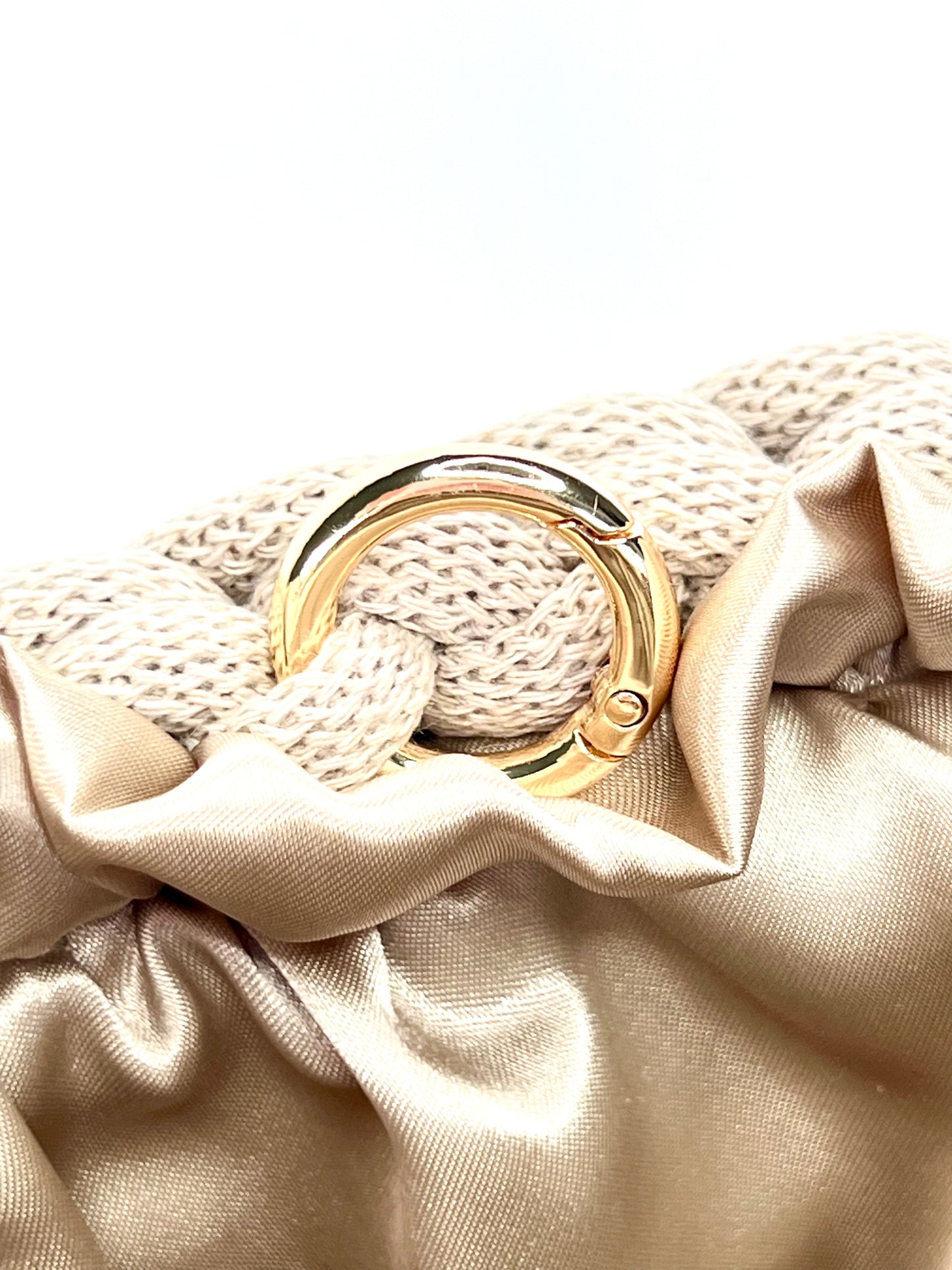 Elegant Handmade Medium Vanity Bag With Satin Interior