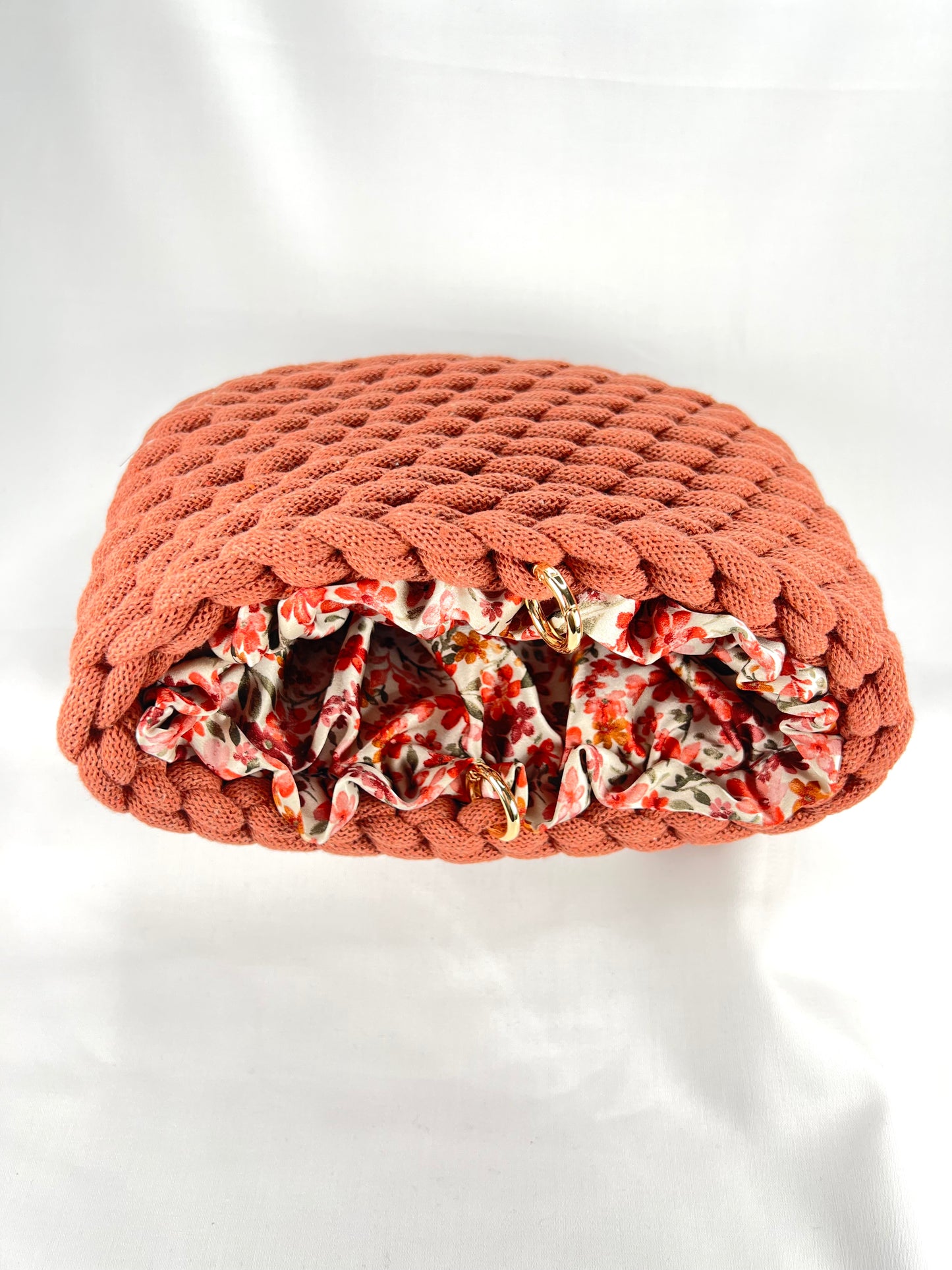 Elegant Handmade Make Up Bag With Satin Interior