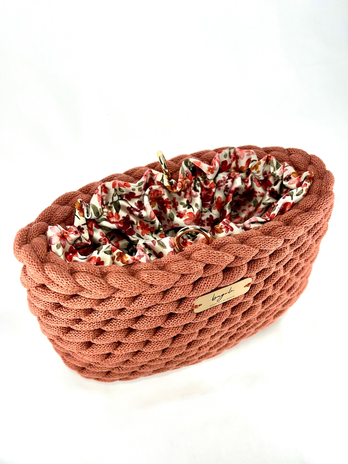 Elegant Handmade Make Up Bag With Satin Interior