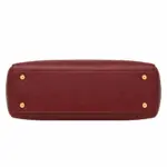 Bagola Leather Handbag Burgundy Women Shoulder Tote Bag - Image 4