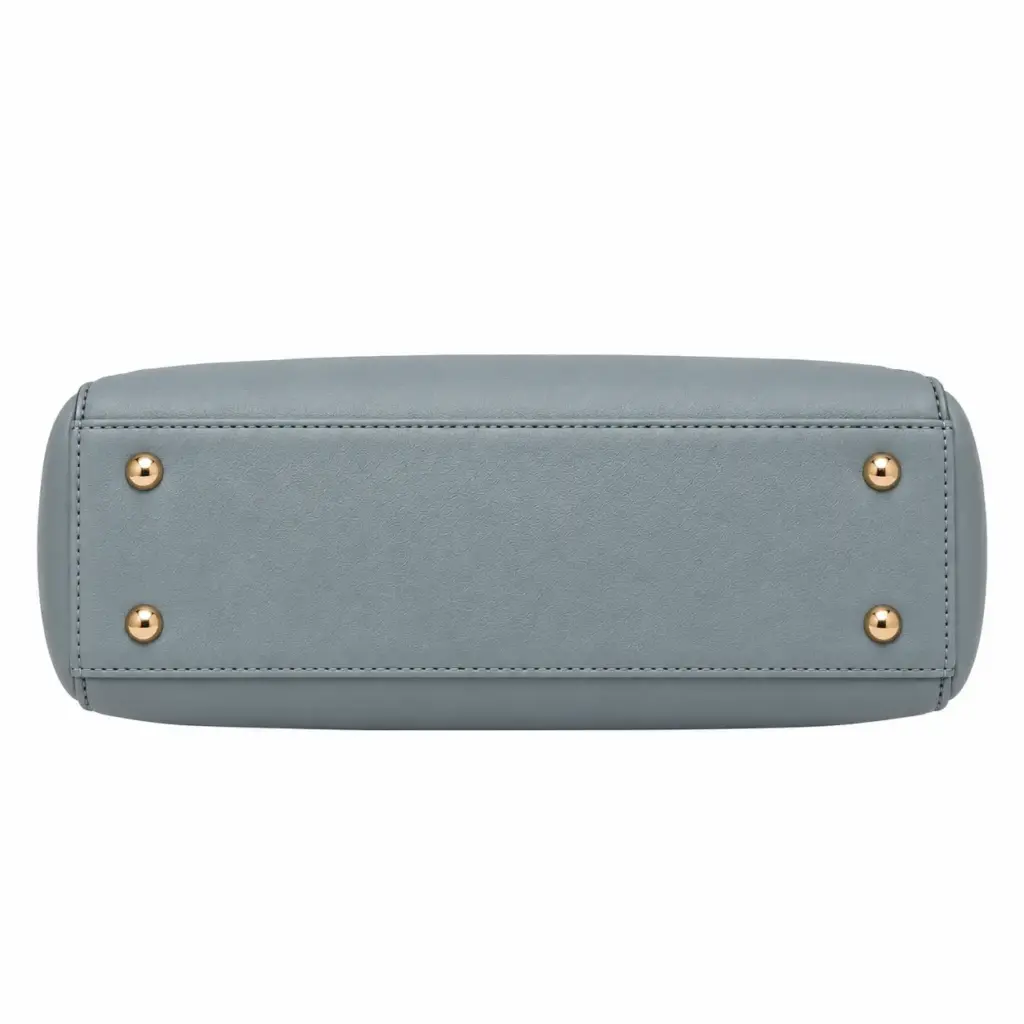 bagola leather handbag slate blue shoulder tote3